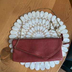 Urban Expressions Burnt Orange Clutch Purse Handbag - 100% Vegan.